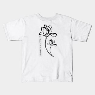 White lotus Kids T-Shirt
